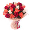 Send bouquet of multicoloured roses by courier to Sofia