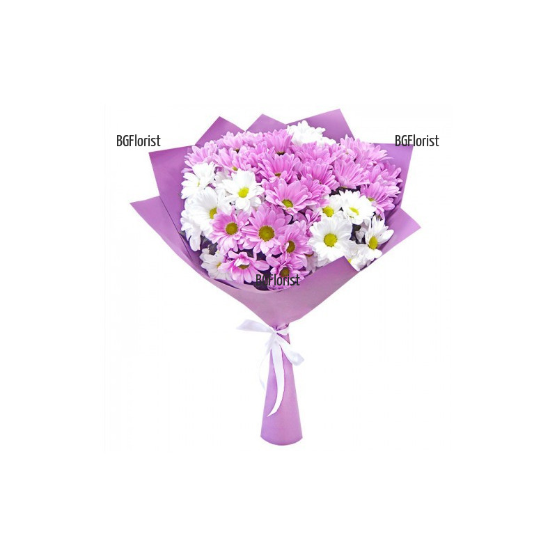 Send online bouquet of chrysanthemums