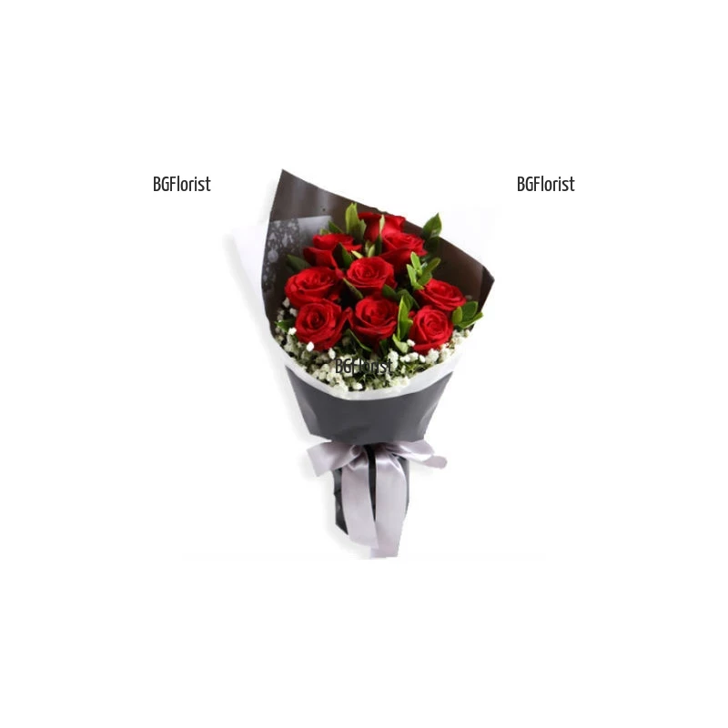 Send bouquet of roses by courier to Sofia