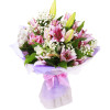 Send bouquet of lilies and alstroemerias to Sofia