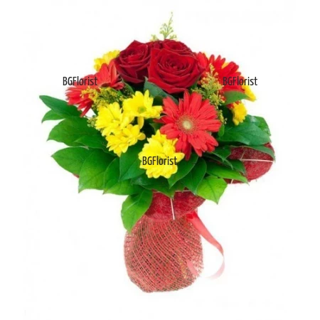 Send bouquet of flowers by courier to Varna
