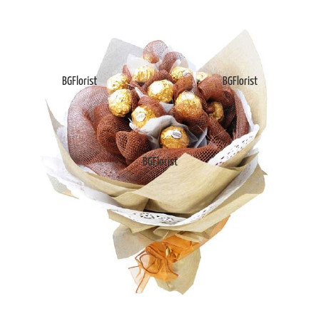Send chocolate bouquet by courier to Plovdiv