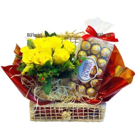 Send а  basket with roses and gifts to Sofia