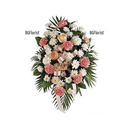 Order and delivery of  Funeral  arrangement with flowers