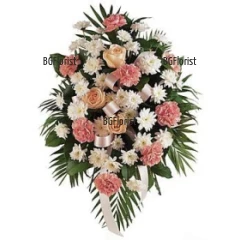 Order and delivery of  Funeral  arrangement with flowers