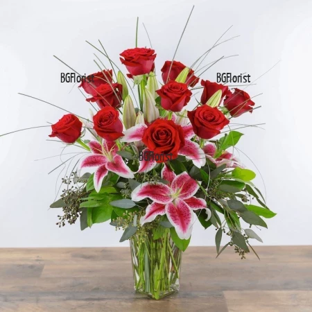 Send bouquet of flowers by courier to Burgas