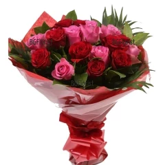 Send bouquet of roses by courier  to Burgas