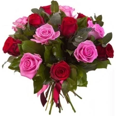 Send bouquet of roses by courier to Ruse