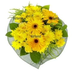 Send bouquet of yellow flowers to Sofia