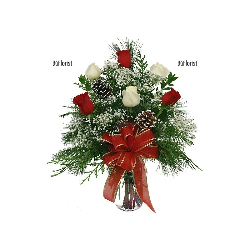 Send Christmas bouquet of 7 roses to Sofia