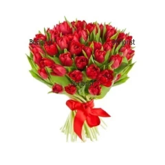 Send bouquet of 101 tulips to Sofia.