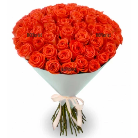 Send 101 orange roses to Bulgaria