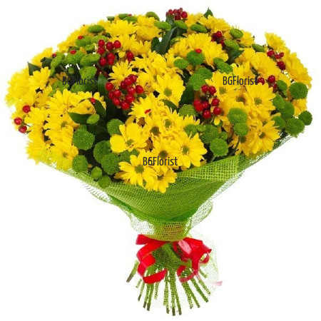 Send a bouquet of chrysanthemums - Devotion.