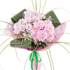 Tender bouquet of pink chrysanthemums