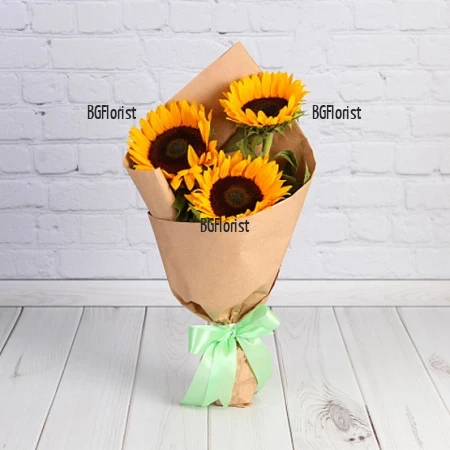 A bouquet of sunflowers order online