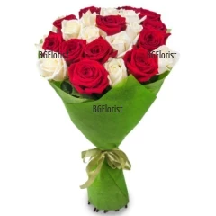Романтичен букет от рози Елеонор
