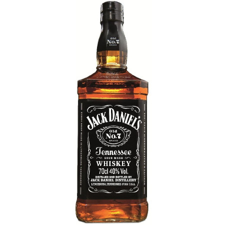 An online order and a delivery by courier - Jack Daniels  Whiskey 0.700 l