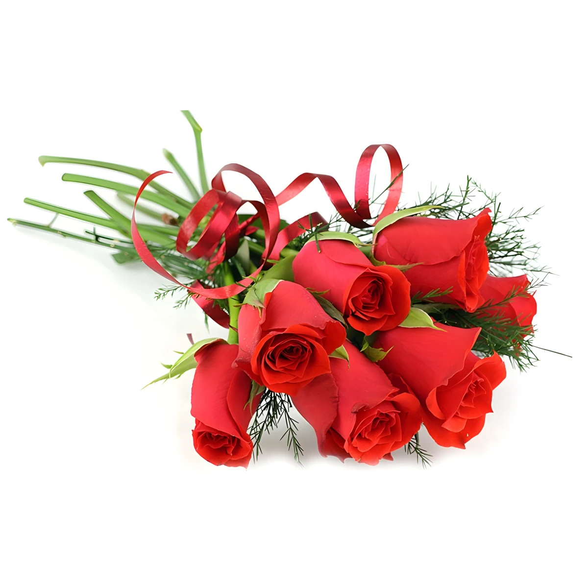 Send bouquet of seven 7 red roses by courier to Sofia