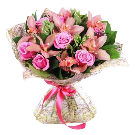 Send bouquet of roses and orchids toSofia