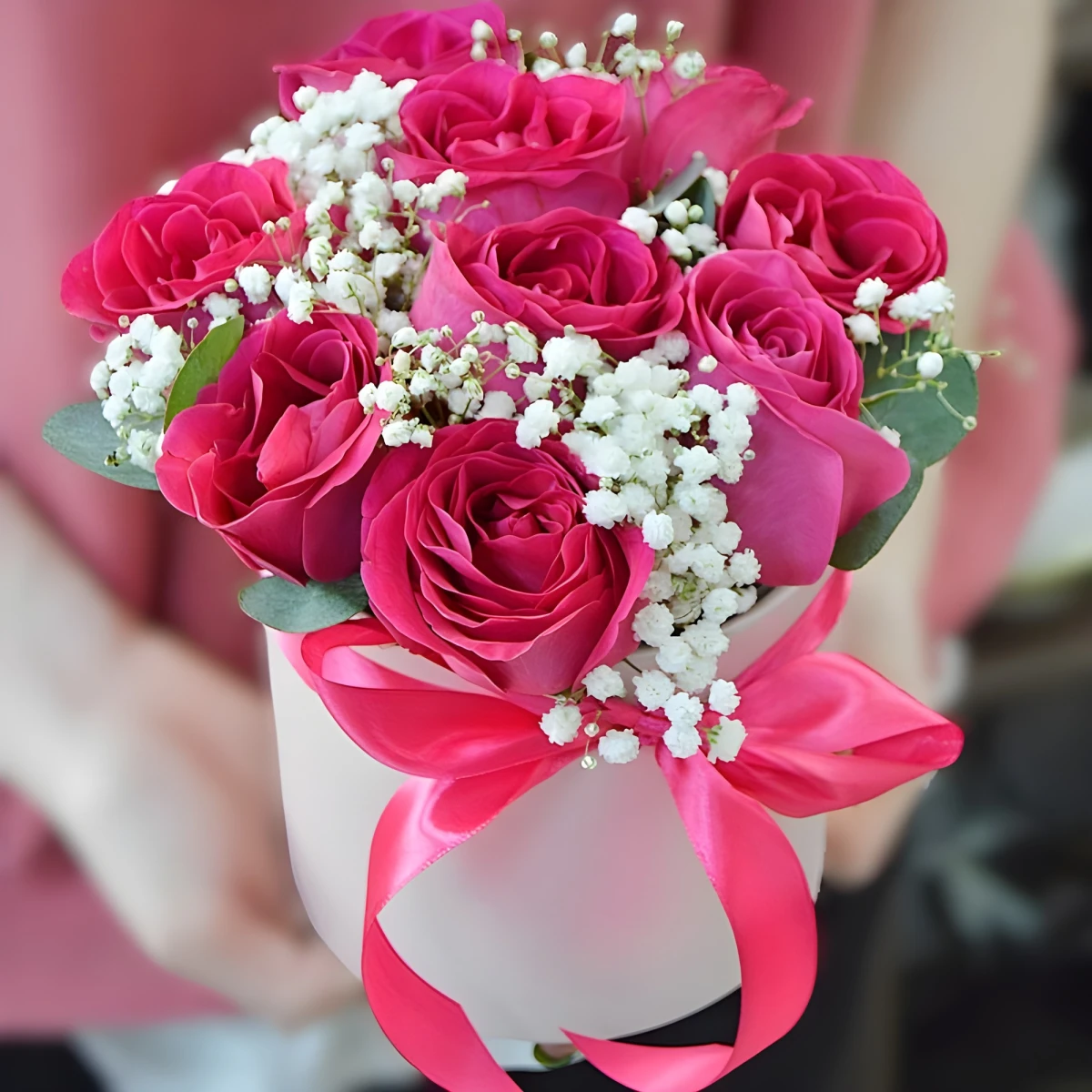 Send bouquet of lilies and pink roses to Sofia
