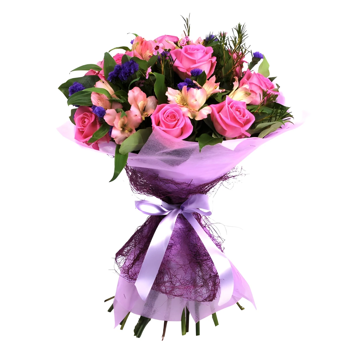 Send tender bouquet of pink flowers to Sofia