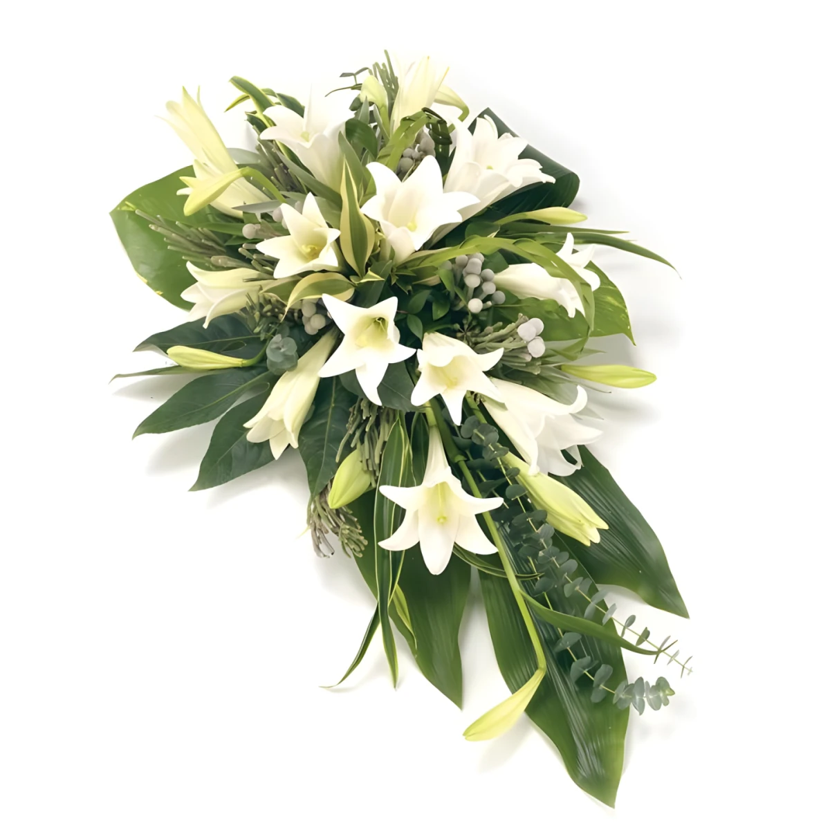 Send bouquet of white lisianthuses