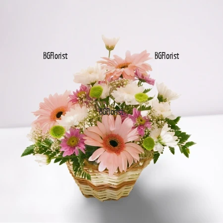 Send basket with autumn flowers to Sofia