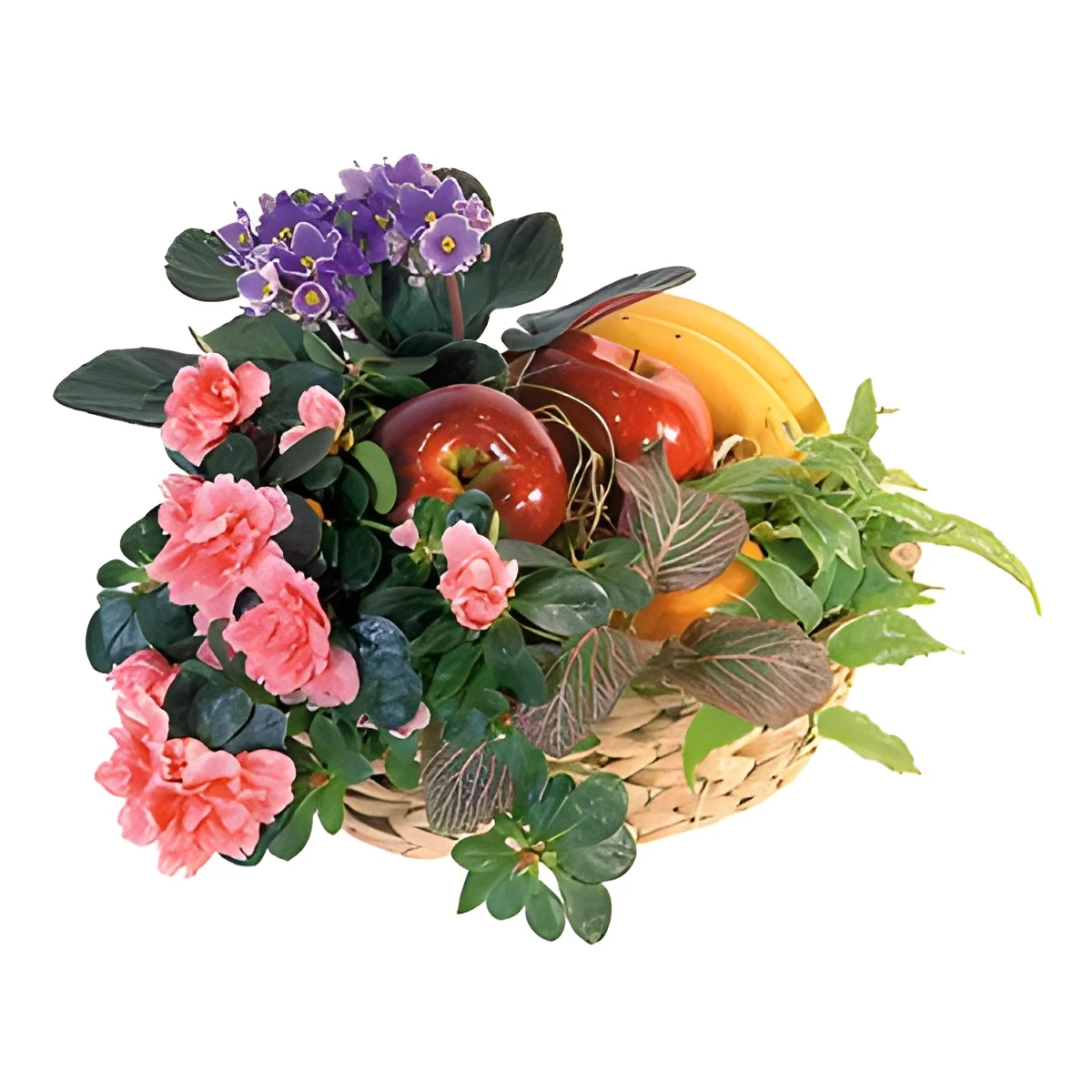 Send basket with flowers and fruits