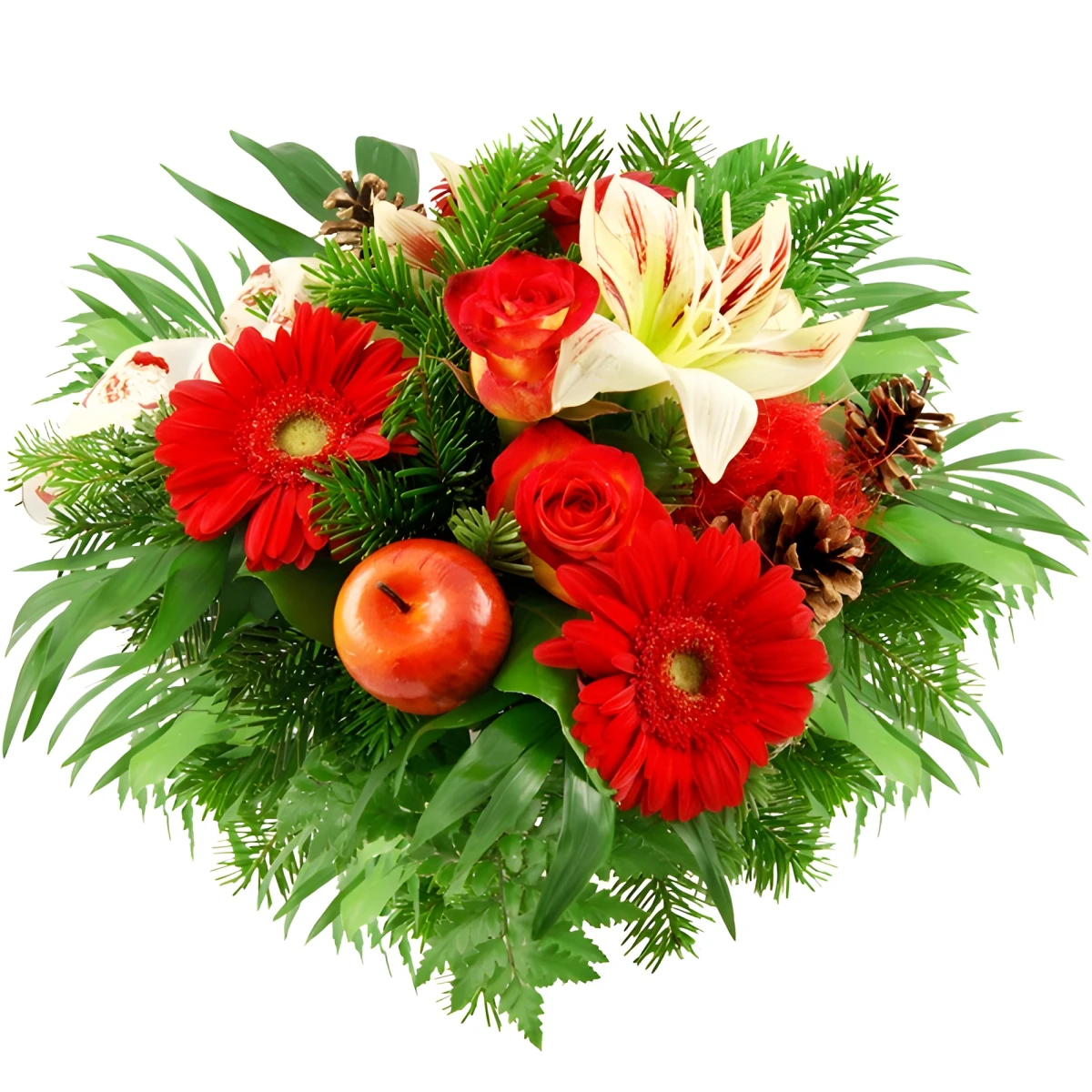 Send Christmas bouquet of gerberas and roses to Sofia