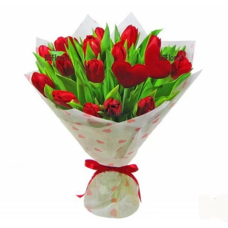 Sale bouquets of tulips in Sofia