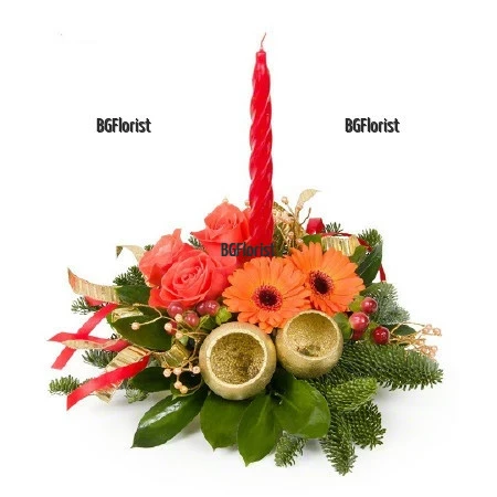 Festive Spark Christmas Floral Arrangement