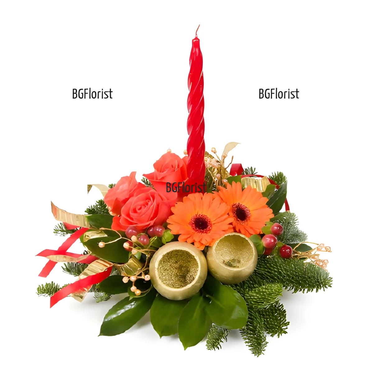 Festive Spark Christmas Floral Arrangement