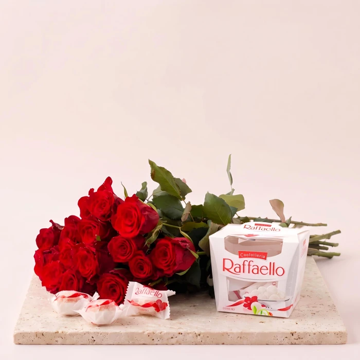 Order online and send to Bulgaria roses and chocolates