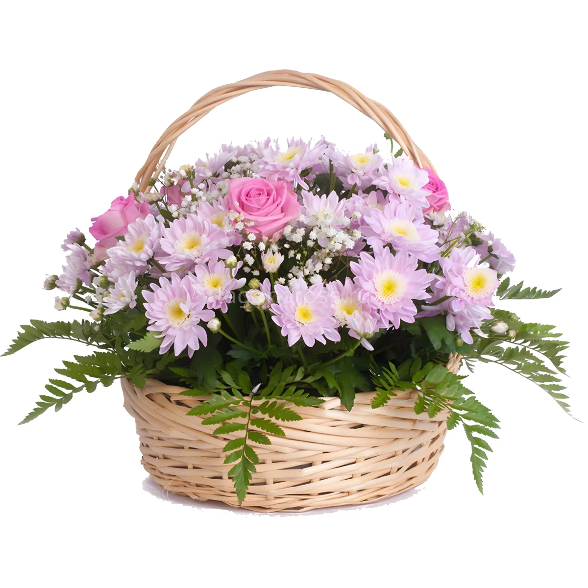 Delivery flower basket from a local florist in Bulgaria
