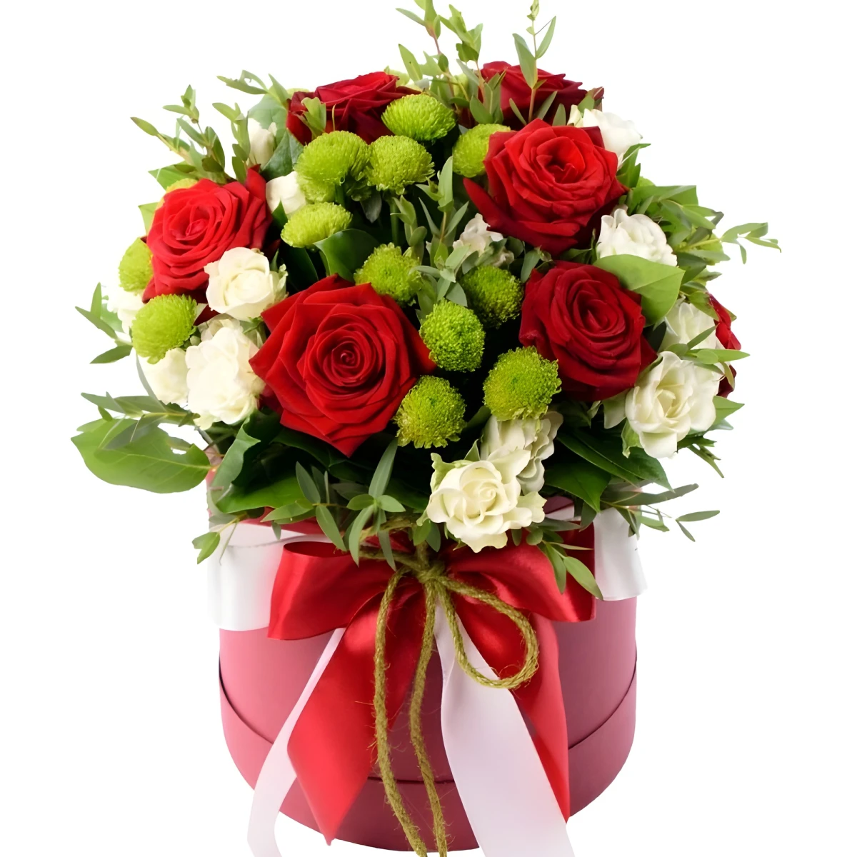 Send to Bulgaria flowers in a round box Summer morning