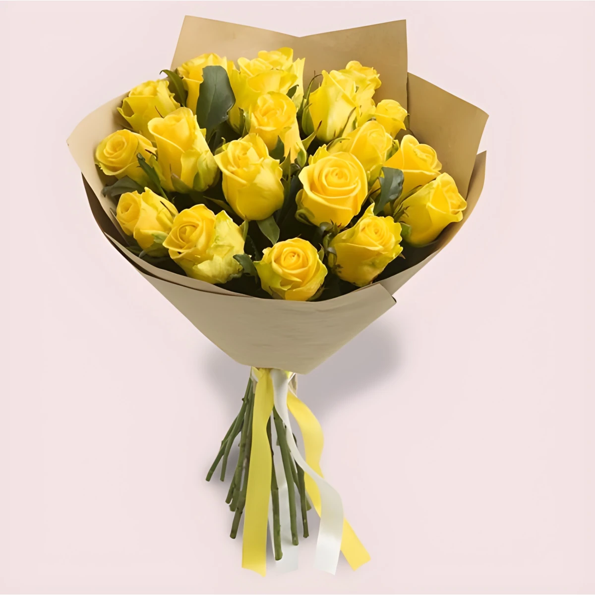 Bouquet of 21 Yellow Roses – A Smile in a Bouquet