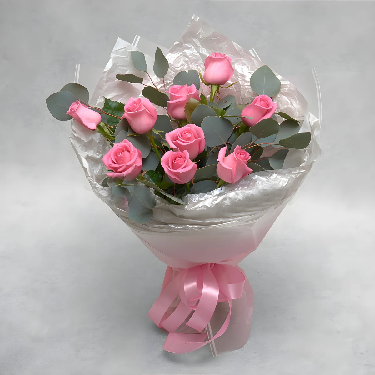 Send to Bulgaria bouquet of 9 pink roses