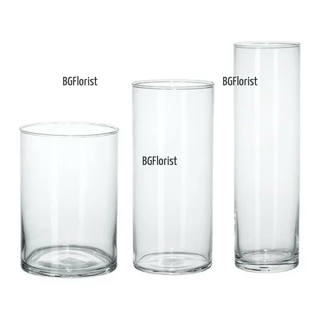 Glass vase for flowers or bouquet