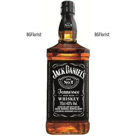 An online order and a delivery by courier - Jack Daniels  Whiskey 0.700 l