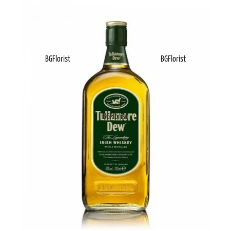 Sameday delivery of flowers and whiskey Tullamore Dew 0.700 l