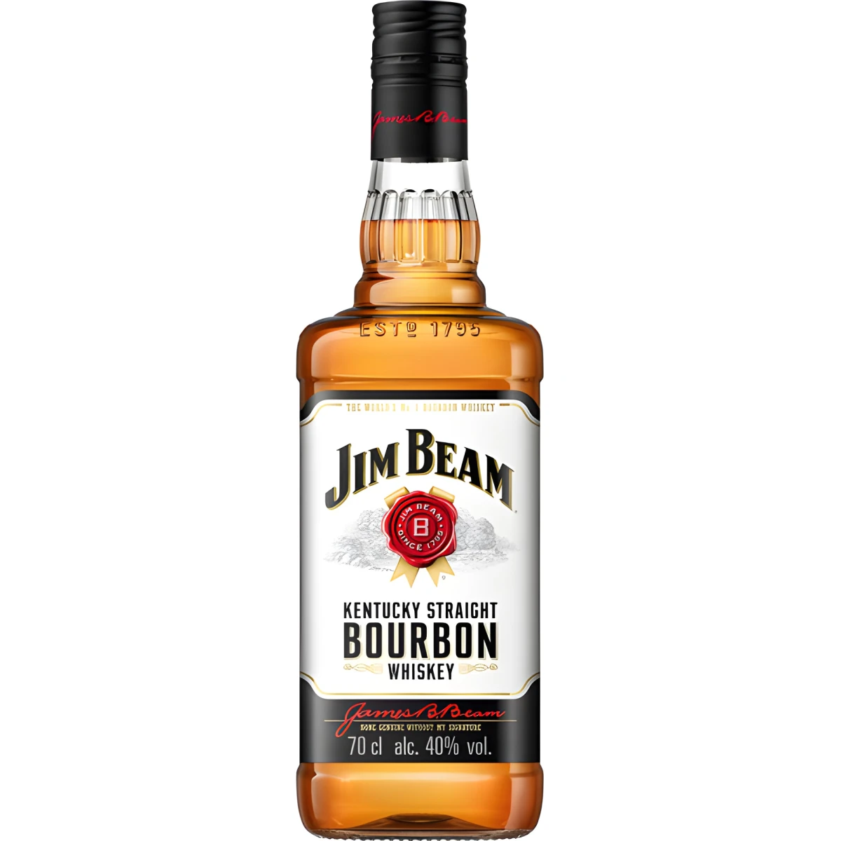 Доставка на Бутилка уиски Jim Beam и цветя
